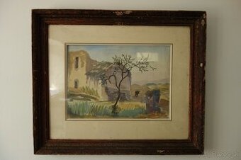 Obraz - Akvarel v ráme