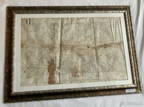 Originalna listina z roku 1372