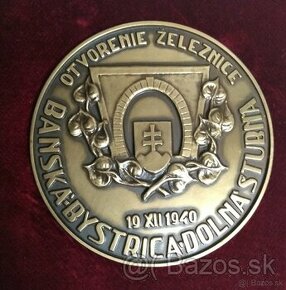 Ms90 medaila Otvorenie železnice BB - Dolná Štubňa