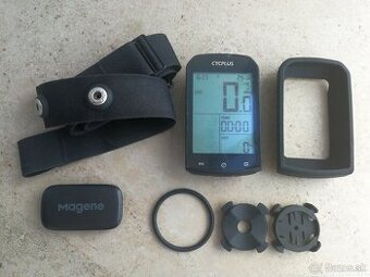 GPS cyklo počítač CYCPLUS M1 + Magene H64 hrudný pás