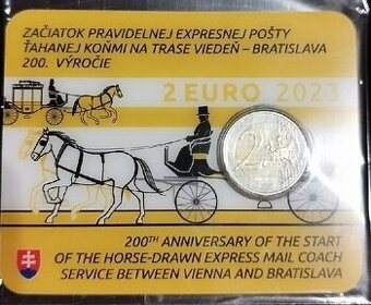 2€ coincard 2023 - expresná pošta