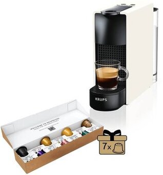 nový kávovar Krups Nespresso Essenza Mini XN110110 biely