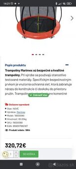 Trampolína prízemná Marimex