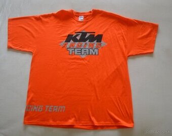 KTM oranžové kvalitné tričko
