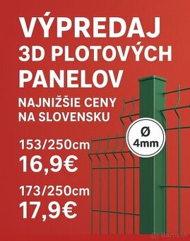 3D PLOTY PLOTOVÉ PANELY - PLETIVO ZA NAJLEPŠIE CENY