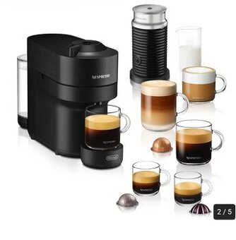 Nespresso vertuo De'Longhi, mliečny systém + kapsule ZADARM