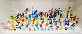sklenené figúrky Murano