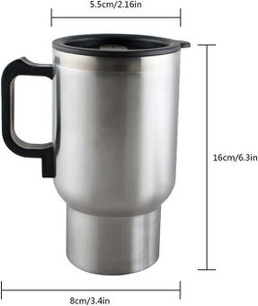cisto novy hrncek do auta s ohrevom aj kablom 450ml