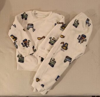 Flísove pyžamo s autami