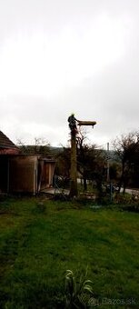 Rizikové pílenie stromov, výrub stromov, orez stromov.