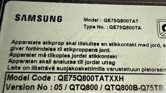 TV Samsung 75” 8K