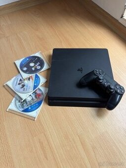 Playstation 4 slim 1000gb + 3 hry