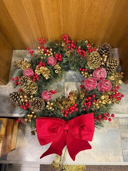 Vianočný veniec na dvere 60cm