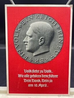 Hitler pohľadnica tretia ríša /1