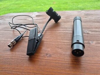 Kondenzátorový nástrojový mikrofón na husiom krku stipec