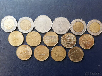 pamätné a staré mince Talianska + Chorvátsko