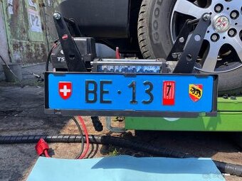 Výklopný držiak ŠPZ na navijak