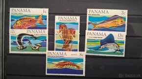 Poštové známky č.145 - Panama - ryby kompletná séria