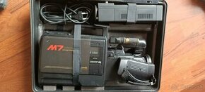 Retro VHS Kamera Panasonic M7 - adaptér, kufor