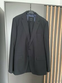 Pánsky oblek čierny Tom Tailor veľkosť 52