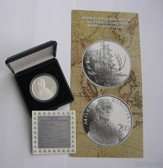 200 Sk 1996 Móric Beňovský PROOF - 1