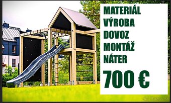 DETSKÝ DOMČEK - výroba a montáž nového detského ihriska