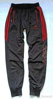 ADIDAS-STREČOVÉ TEPLÁKY- L/40-42