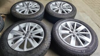 5x100 r15 Vw originálne elektróny (zimné pneu 185/60 R15)