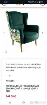 Vzorované kreslo
