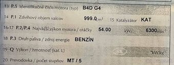 Dacia logan 54kw kód motora B4DG4
