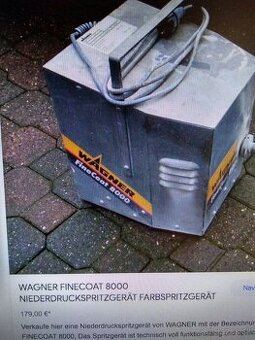 WaGNER FINE Coat.8000.-Kompresor.-predam