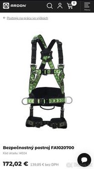 Bezpečnostný postroj KRATOS FA1020700 2KS - 1
