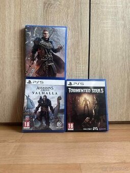 2 hry na Playstation 5 - AC Valhalla + Tormented Souls