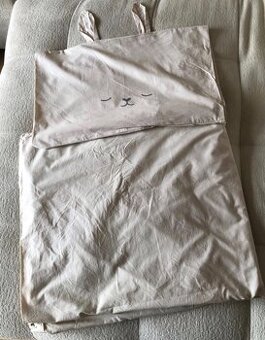 2 krémové unisex obliečky zajac H&M, 9 E/súprava