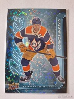 Hokejové kartičky Connor McDavid blue dazzlers