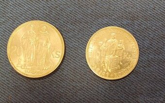 Strieborné mince Slovenska republika,1941, 1944,ag spolu 20g