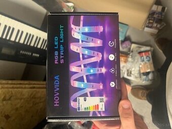 RGB LED pás HOVVIDA s ovládačom a aplikáciou – 5 m