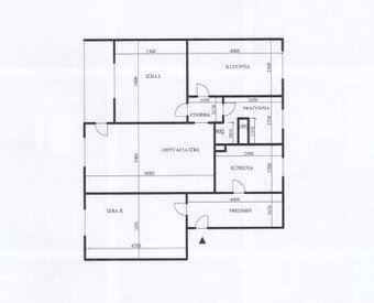 3-izbový byt s veľkorysou výmerou