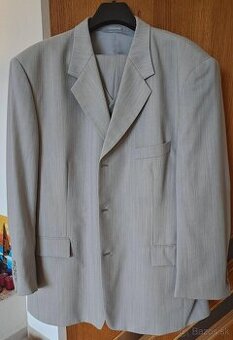 Pánsky na mieru šitý oblek, svetlo šedý