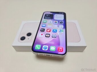 APPLE IPHONE 13 128GB PINK,ZDRAVIE BATERKY 100%