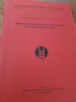 Hodnotenie surovín a potravín živočíšneho pôvodu