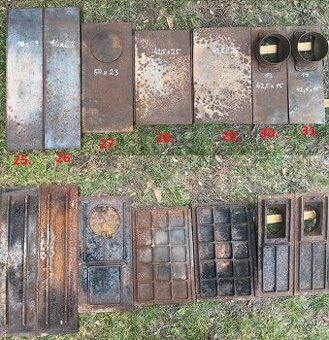 Liatinove platne na pec, kominove klapky