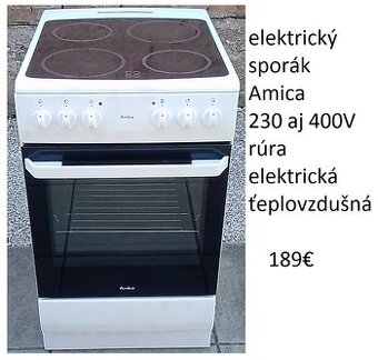 predám sporák aj s káblom rovno do zásuvky 230V