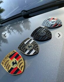 Porsche znak,logo,emblém na kapotu. 5 variant. - 1