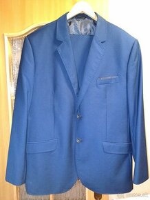 Pánsky modrý oblek veľkosť 60