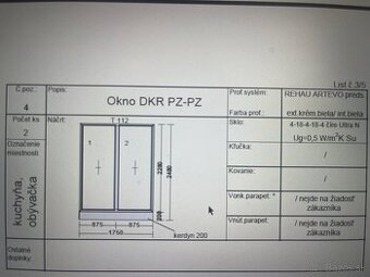 Predam kompozitne okno Rehau 1800x2280