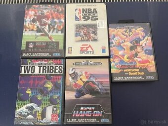 Sega Mega Drive hry 5 kusov komplet