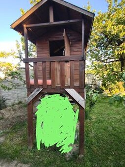 Drevený domček pre deti