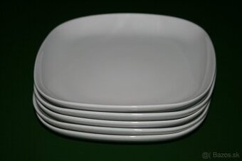 Velke stvorcove taniere, rozmer 25x25cm, 5 kusov