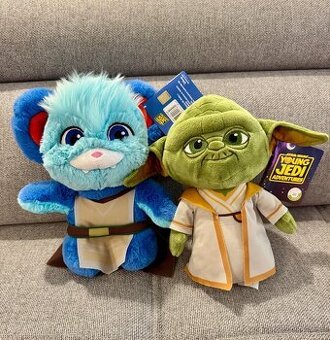 Star Wars Young Jedi 2x plyšák - Nubs + Yoda